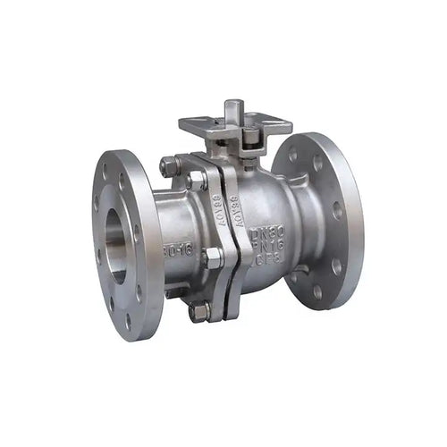 DN15-DN200 stainless steel flange high platform2 way ball valve