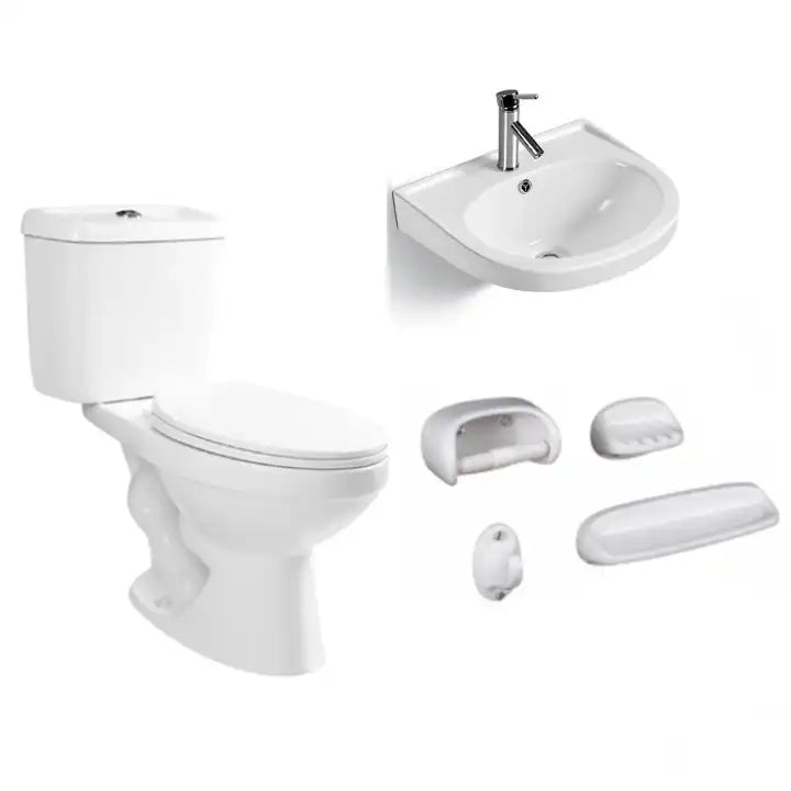 Sanitary ware Siphonic 2-piece Toilet Wash Basin Bathroom