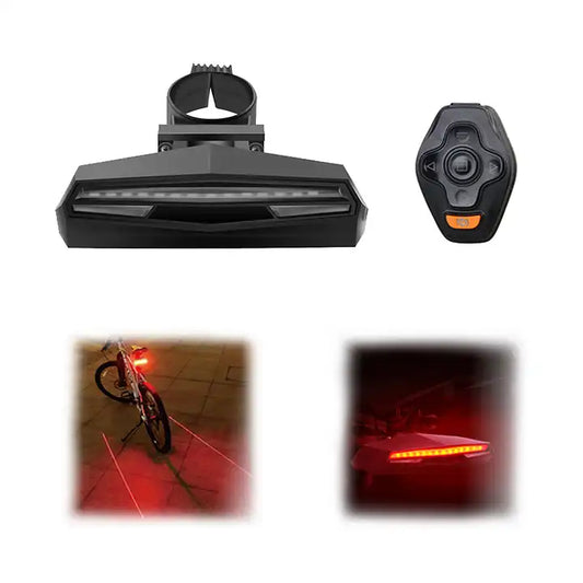 Wireless bike Rear Light laser Smart USB Rechargeable motor cycle