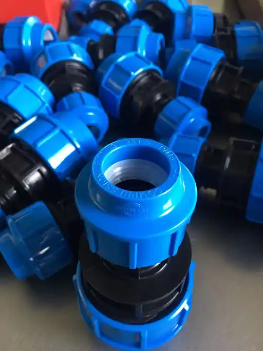 PN16 high quality irrigation HDPE PP Compression fittings reducing coupling PE Push Fit quick connector