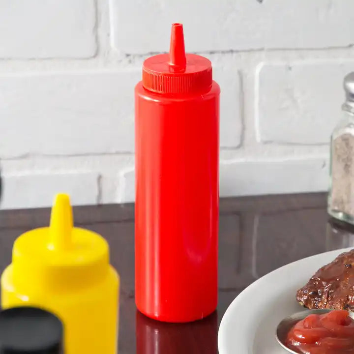 refillable Ketchup Bottle Plastic Sauce Dispense Squeeze Bottle