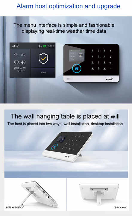 Tuya Smart Life WiFi GSM Alarm System with Touch Keyboard