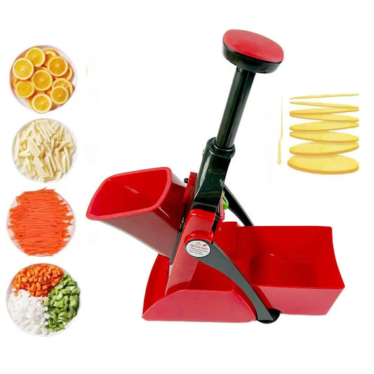 Extra-large Heavy Duty Vegetable Chopper Vertical Multi-functional Vegetable Cutter and Slicer with Adjustable Cutting Blades