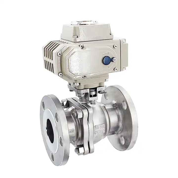 Flange Electric Ball Valve Two-Piece Full Bore for Water Oil Gas