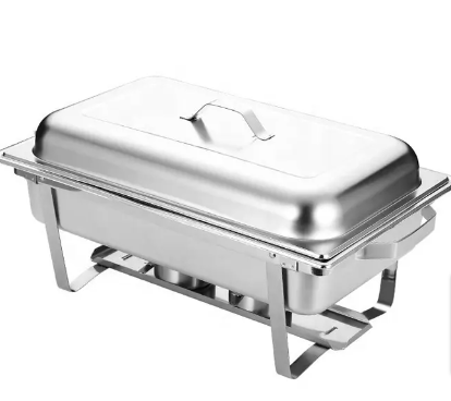 Stainless Steel Rectangular Lift Top Chafing Dish 9litres