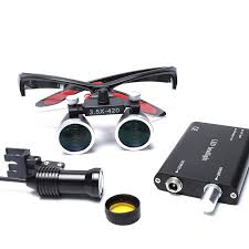 Import 3.5x Dental Binocular Loupes with Side Shields - Lightweight, Adjustable, High-Definition Optics