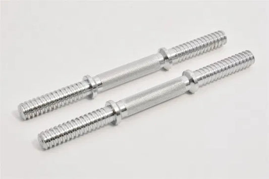 Stainless Steel Dumbbell Bar, 2 PCS 13.7inch Threaded Dumbbell Handles - Weightlifting Accessories Barbell Handle for Sport Workout Training Gym