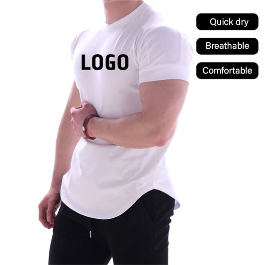 Men Summer Sportswear Clothing Gym Compression Shirt Sports Active Running Short Sleeves Quick Dry T Shirts for Men
