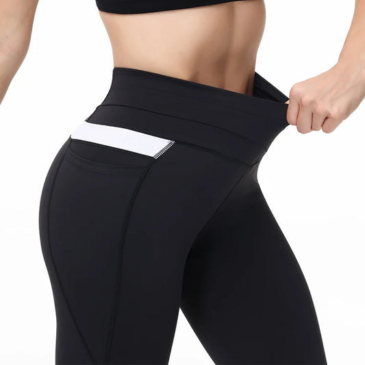 Factory Custom Black High-waisted Tight Yoga Pants High-elastic Butt-lifting Breathable Quick-drying Fabric Yoga Fitness Pants