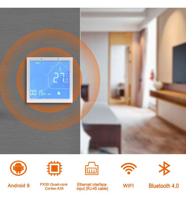 Sunworld YC-SM41P Hotsale New White Color 4 Inch Android Product PoE Smart Home Tablet with Zigbee Option