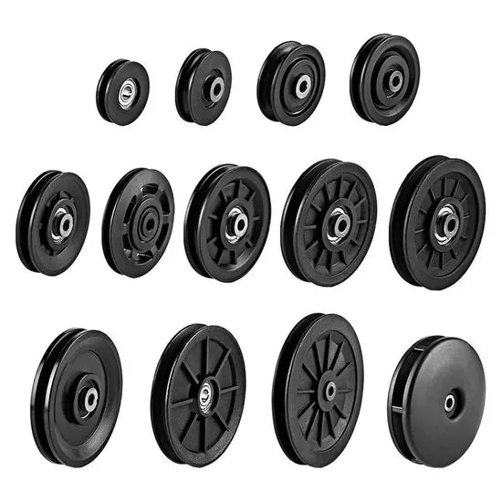 Crossfit Equipment Heavy Duty Plastic Pulley Accessories (200kg Load Capacity) - for Small Home Gyms - Commercial Grade OEM Support - Fitness Pulley Accessories