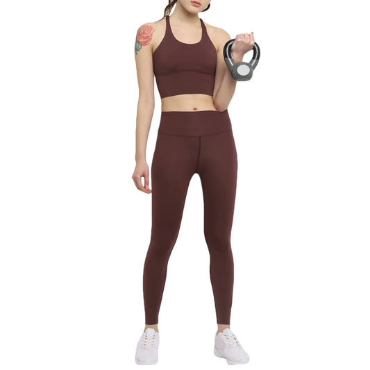 High Quality Women Sports Wear Yoga Set Sports Bra & Leggings Fitness Running Wear Yoga Sets Gym Clothing Women Yoga Set