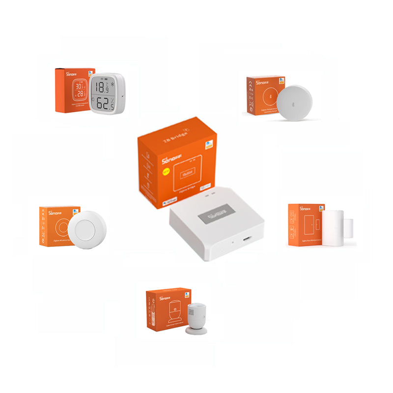 Smart Home SONOFF SNZB-01P 02P 03P 04P 06P - ZigBee Temperature and Humidity Sensor Door Sensor Work With Sonoff Zigbee Bridge
