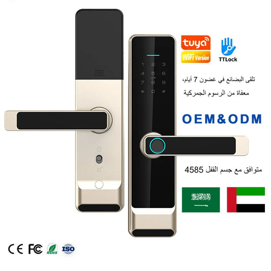 Sinon High Quality With Wholesale New Products Electronic Intelligent Fingerprint Smart Lock Tuya Smart Lock Smart Door Lock