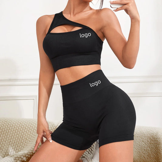 2 Piece Women Yoga Sets Fitness Workout Bra Sports Wear Set for Women Custom Sportswear Wholesale Gym Fitness Sets