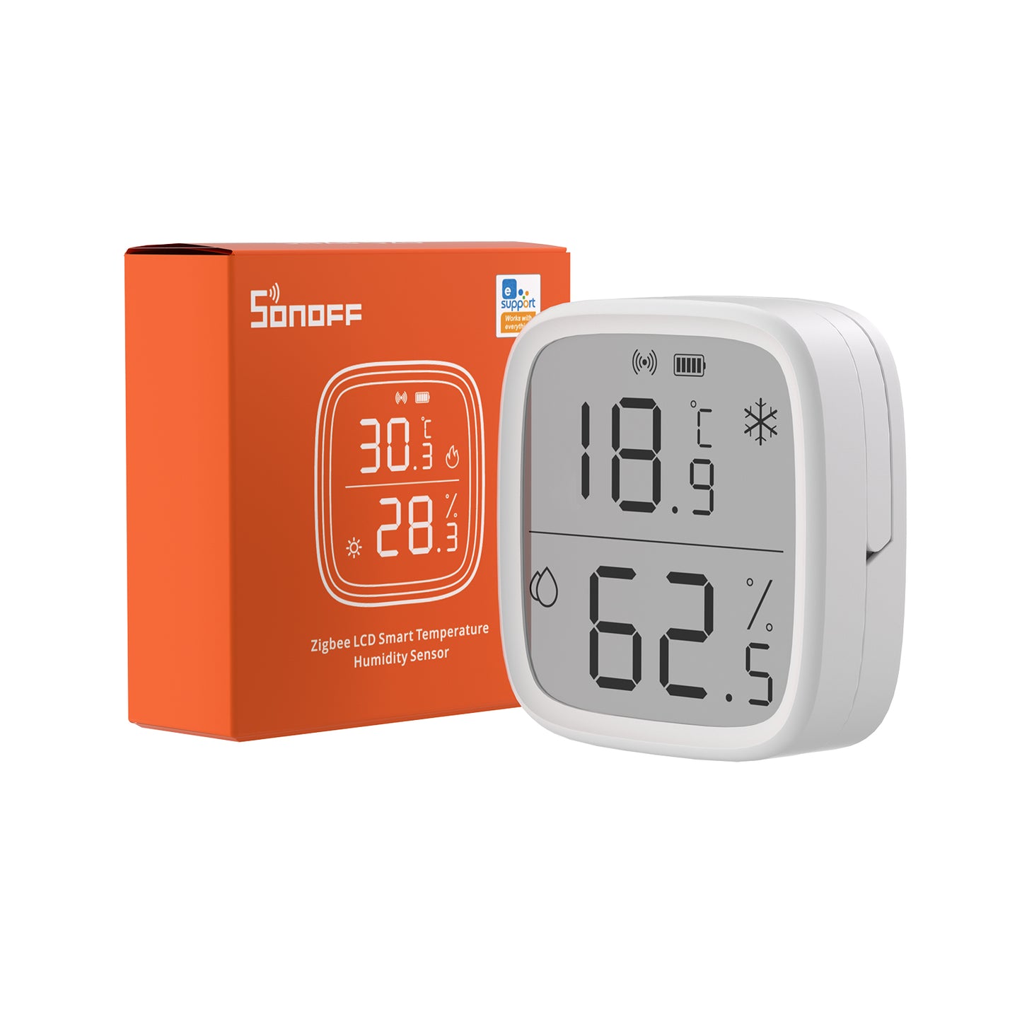 Smart Home SONOFF SNZB-01P 02P 03P 04P 06P - ZigBee Temperature and Humidity Sensor Door Sensor Work With Sonoff Zigbee Bridge