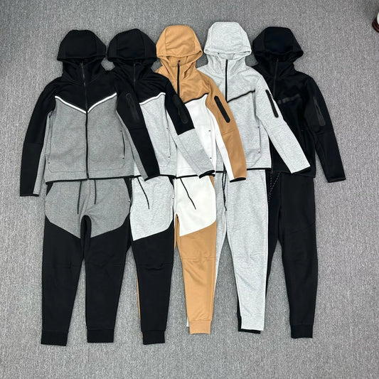 Shuliqi Custom LOGO Men Joggers Sets Tracksuit Sportswear for Mens Sets Training Wear Custom Gym Comfortable Mens Tracksuit