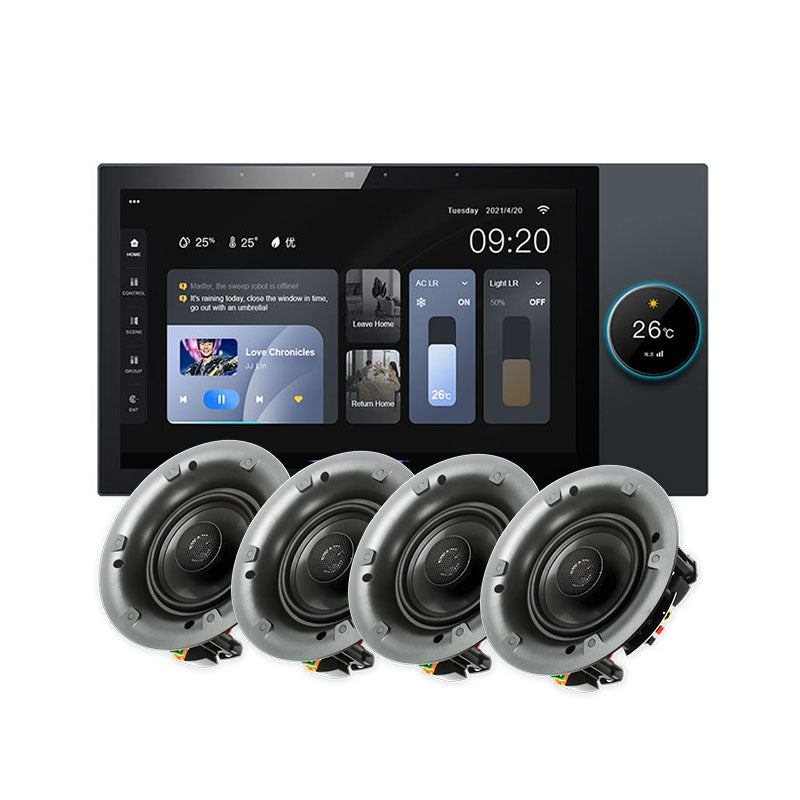 Tuya Smart Smart 10 Inch Multi-function Central Control with Voice Control Background Music Host Smart Home System