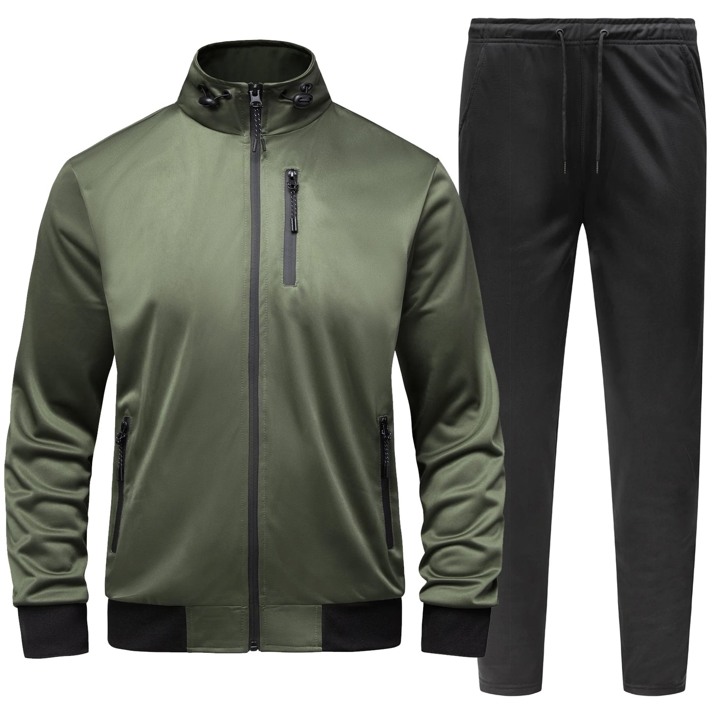 Customized High Quality Fitness Tracksuit Set Tech Fit Jogger Suit Blank Sports Men Jogger Sets