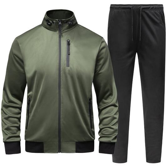 Customized High Quality Fitness Tracksuit Set Tech Fit Jogger Suit Blank Sports Men Jogger Sets