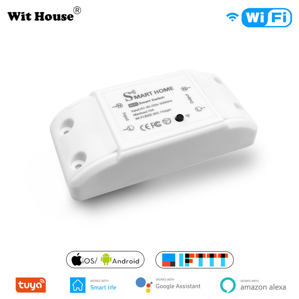 Smart Home House Wifi Wireless Remote Switch Breaker Domotic LED Light Controller Module Alexa Google Home Smartlife Tuya APP