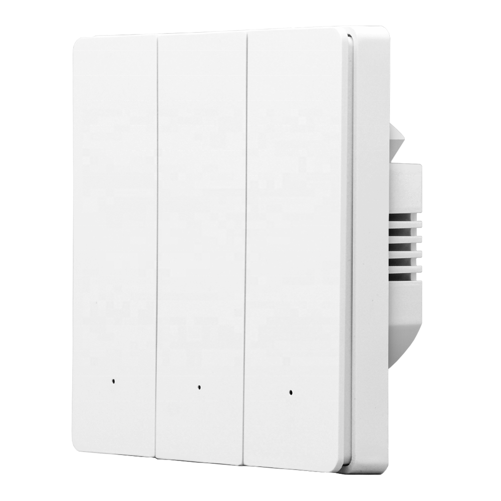 Hot Sale High Quality Standard ZigBee3.0 Neutral Wire Optional Light Switch Smart Home Products Device with Home Assistant