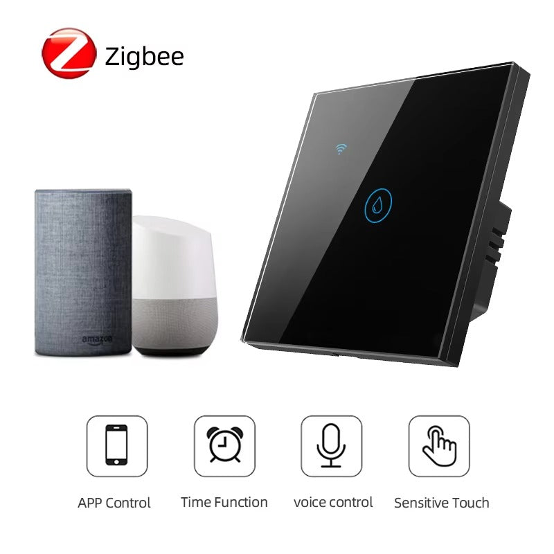 Tuya Zigbee Smart Home Tuya APP and Voice Control Touch Panel WiFi High Power 20A/40A Smart Boiler Water Heater Switch