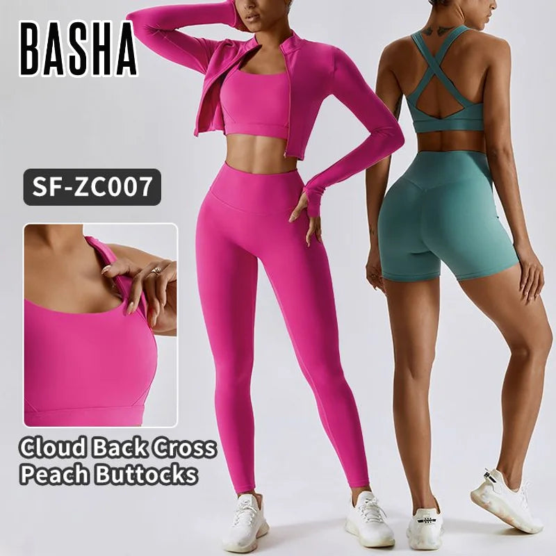 Custom Ladies Sports Clothes Suit Seamless Women Sportswear Girls Clothing Sets Gym Fitness Sets Women's Yoga Wear Sets