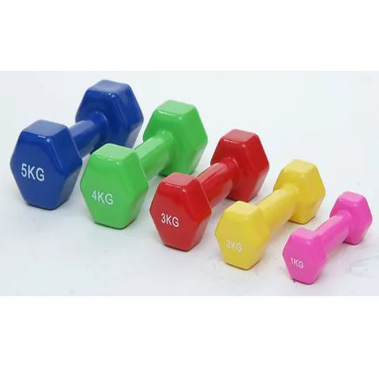 Home Use Training Fitness Equipment Vinyl Dumbbell Gym Accessories