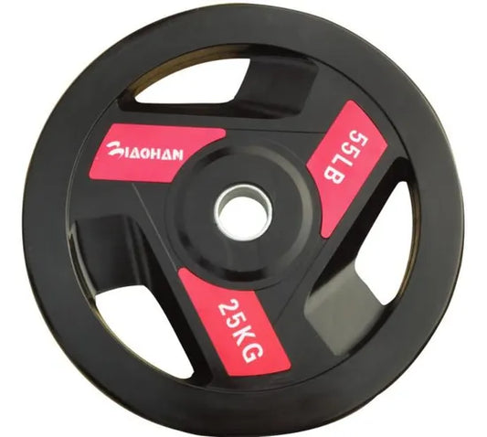 Dp-08 Black Fixed Rubber Plates Gym Equipment Accessory