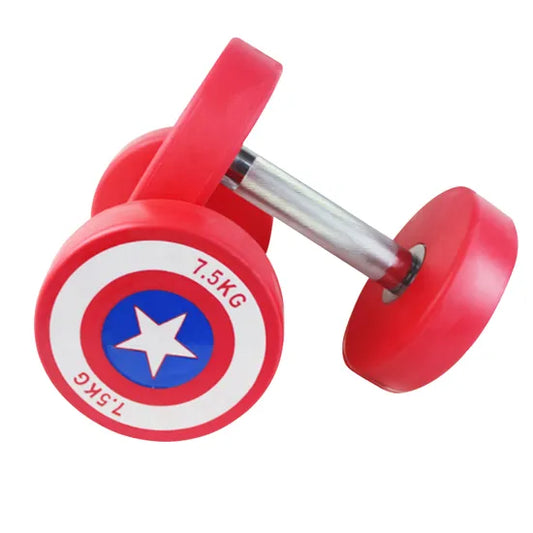High Quality Rubber Dumbbell Free Weight PU Dumbbell Gym Accessories