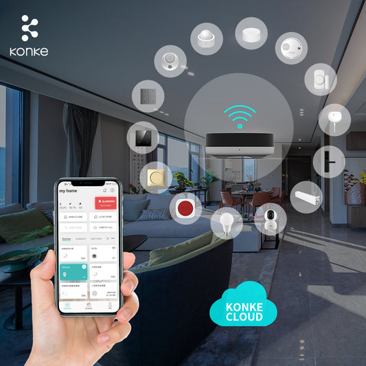 WiFi Zigbee Smart Home System KONKE Whole Set Smart Hotel Solution Smart Home Automation Kit