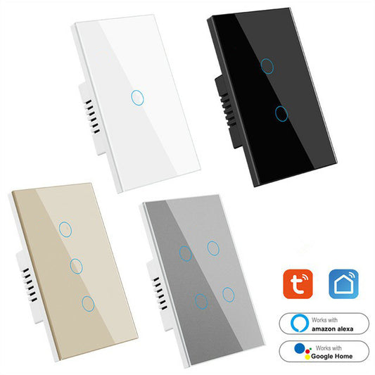 US Smart Home Products Tuya Smart Wall Switch Wifi Light Switches and Socket 110V 220V Remote Control Work with Alexa