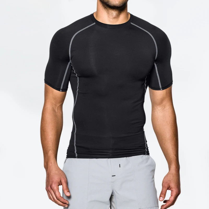 Custom Quality Design Spandex Compression Fitness Training Wear Basketball Sport Running Shirt