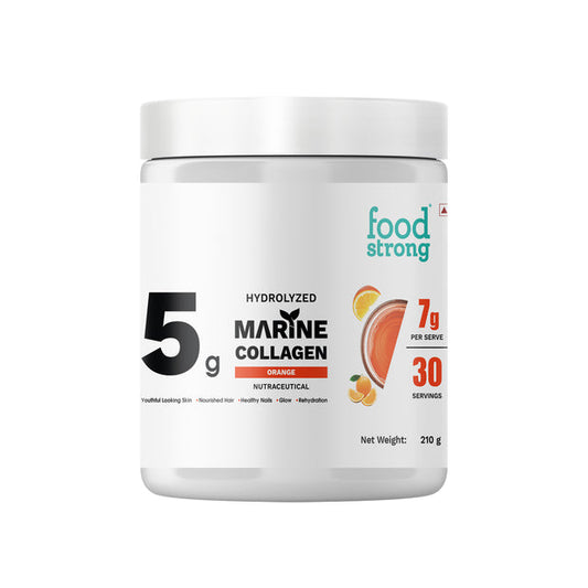 Hydrolyzed Marine Collagen Powder – Orange Flavour