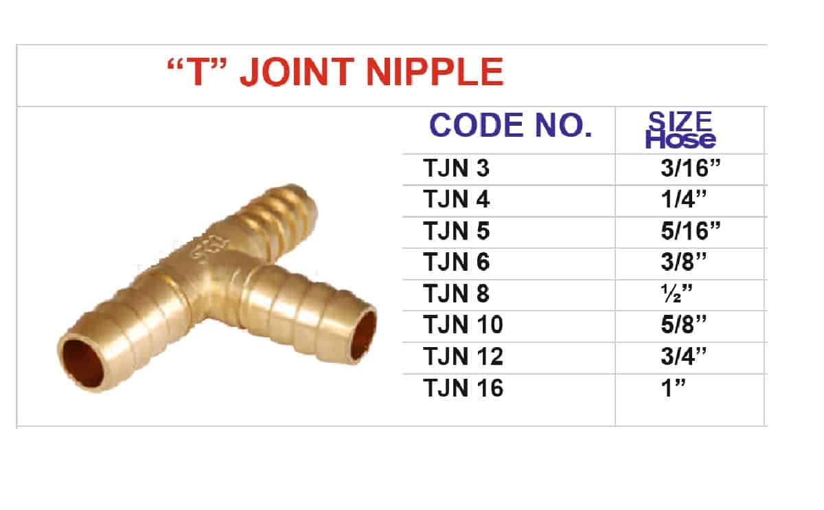 T JOINT BIG WITH NIPPLE