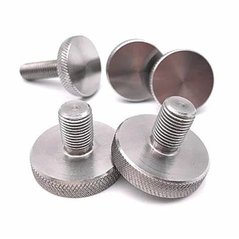 Silver Aluminum Knurling Screw