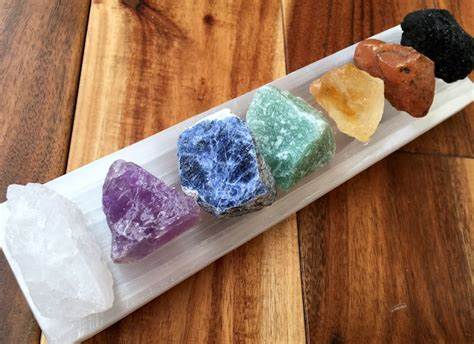 Raw Stone Sets - Seven Chakra Gem