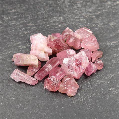 Tourmalines - PINK , BLACK AND PLUM BLOSSOM