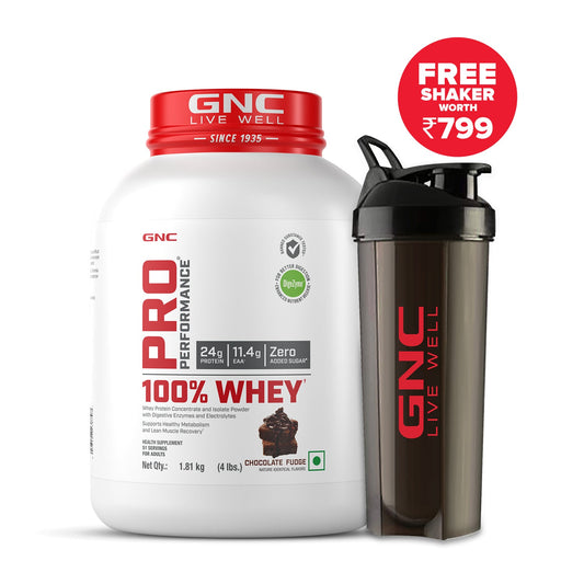 GNC Whey Protein Powder Chocolate Fudge 1 x 4Kg