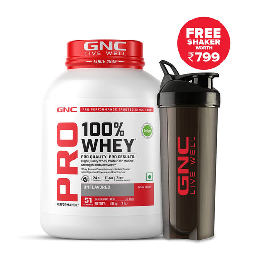 GNC PP 100% WHEY UNFLAVORED (1.81 KG)