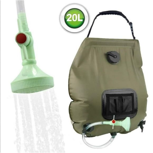 Outdoor Travel Pressure Shower Camping Water Bag Solar Water Heater Portable