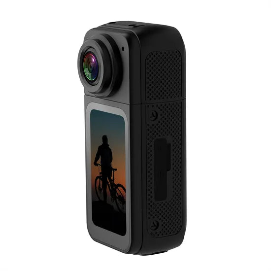 S70 Thumb Camera - 2.7K WiFi Fpv Sports Camera for Cycling/Pets - Black