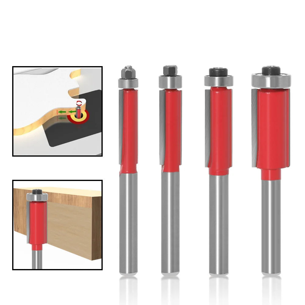 High Quality 1/4 1/2 Inch CNC Trimming Knife for Woodworking Alloy Handle for Milling Cutting Engraving Projects OEM ODM