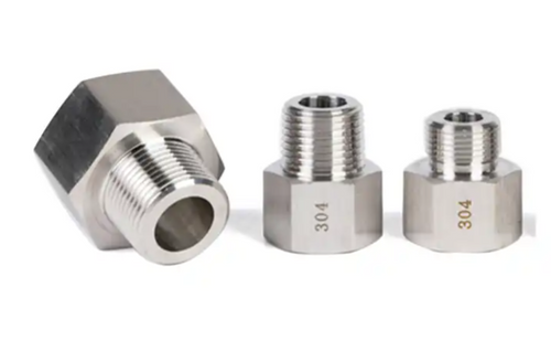 Stainless Steel Thread Coupling Joint Connection Pipe Fittings For Pipe Water Plumbing Round Pipe Extension Reducing Fitting