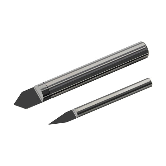 PCD Turning Tools Machining Cutter and Engraving Cutter for Metal Black 0.1/0.2/0.3 Rouber Bits Carbide Engraver Cutter