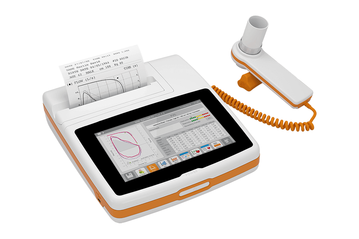 Spirolab All-in-One Desktop Spirometer with Pulse Oximeter