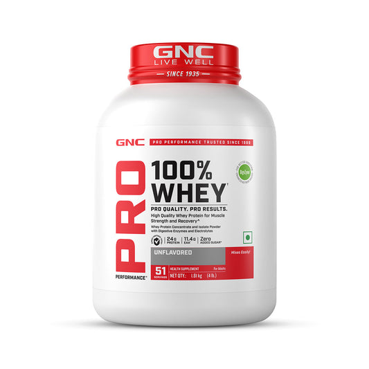 GNC PP 100% WHEY UNFLAVORED (907 GM)