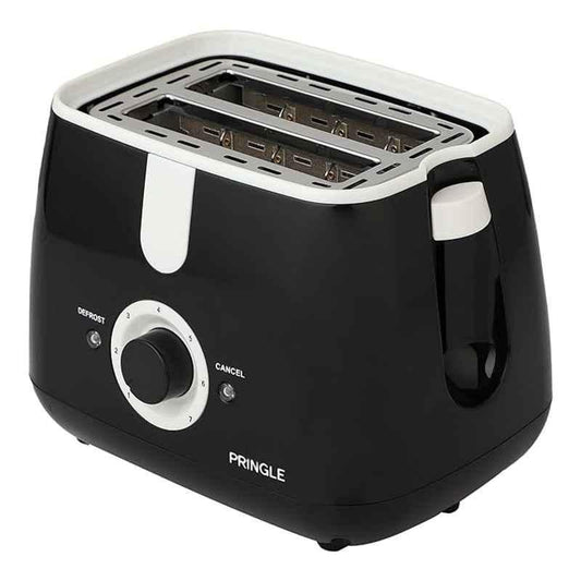 Stainless Steel Black 2 Slice Pop Up Toaster