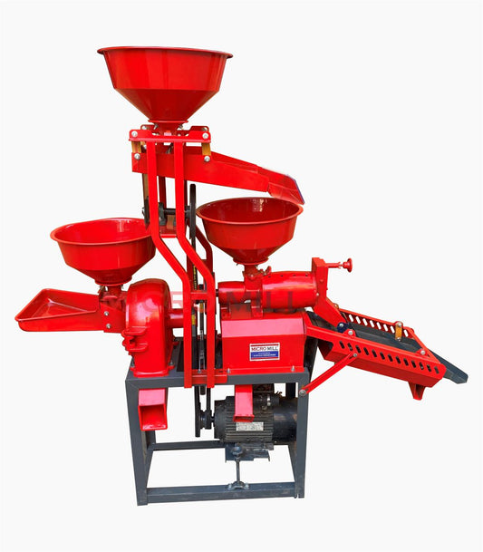 Semi-Automatic Mini Rice Mill Machine without Motor (Milling & Grinding), Capacity: Milling 120-150 kg/Hr